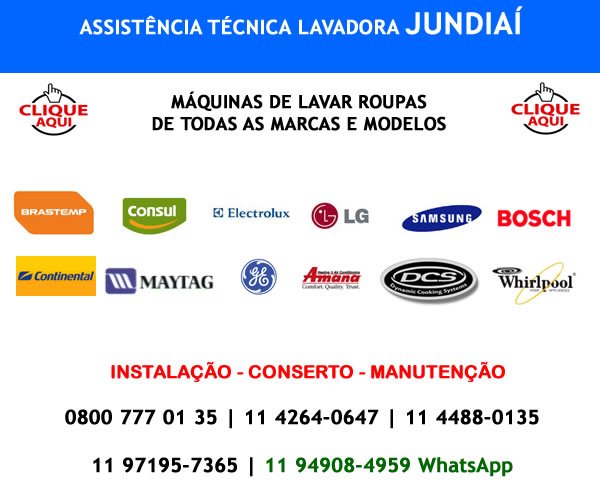 Assistência técnica lavadora Jundiaí